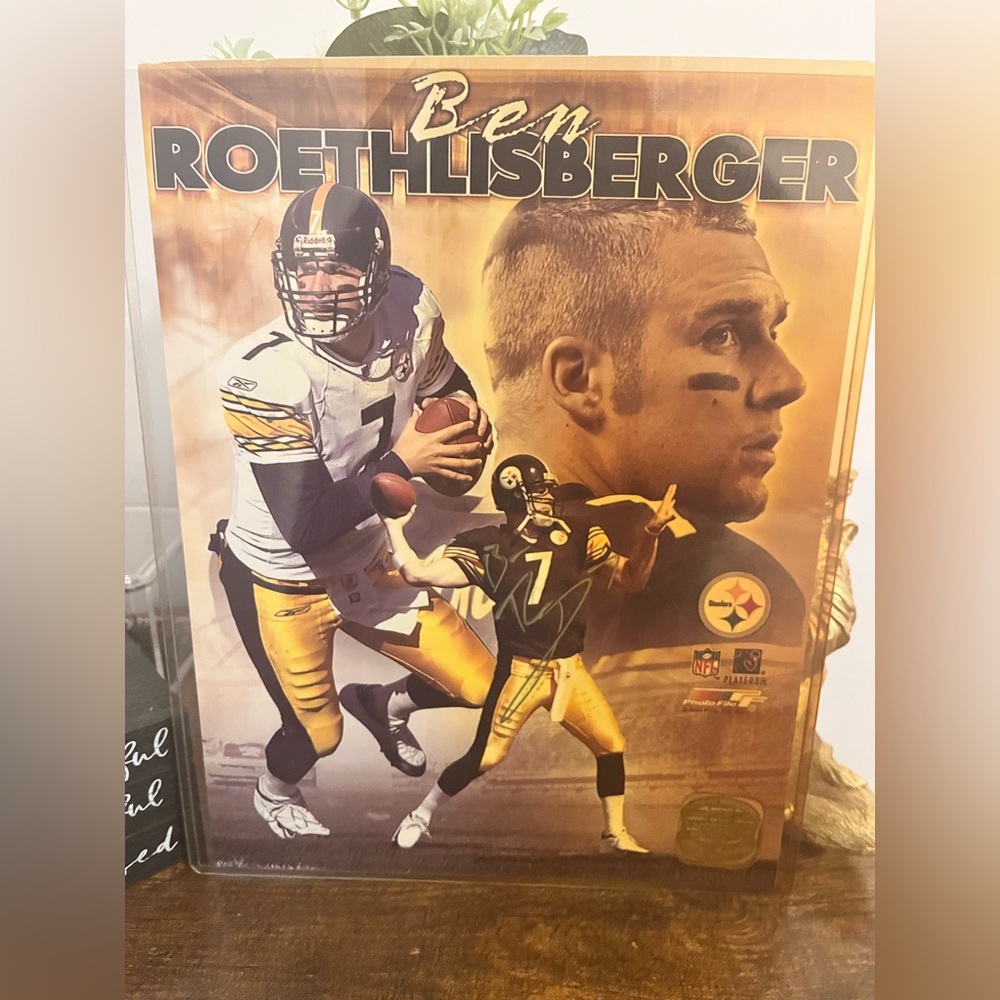 NFL Ben Roethlisberger Authentic Memorabilia signed photo
